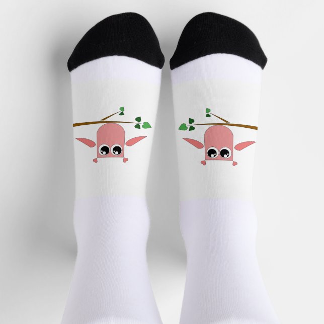 Calcetines de búho rosado (Arriba)