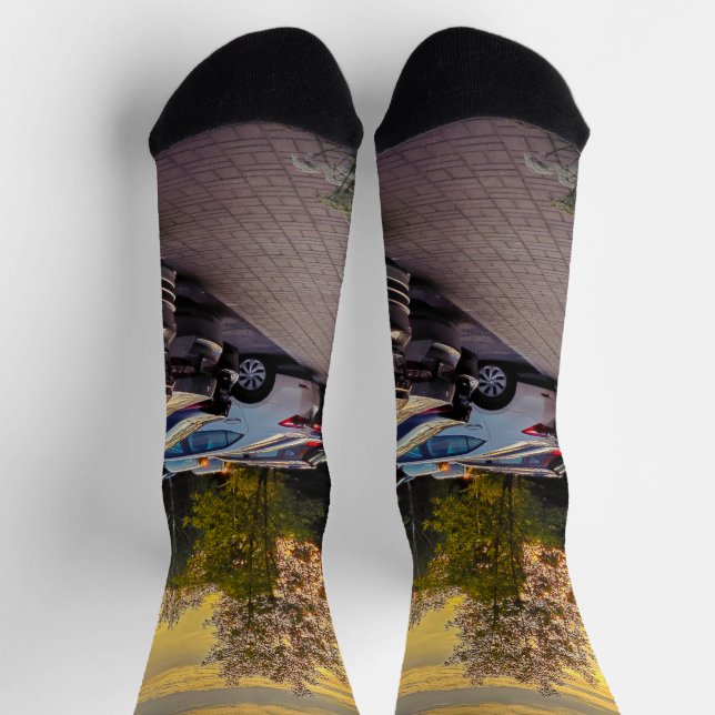 Calcetines de calle Glow Evening – Personalizables (Arriba)