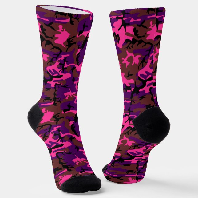 Calcetines de camo rosados calientes (Angular)