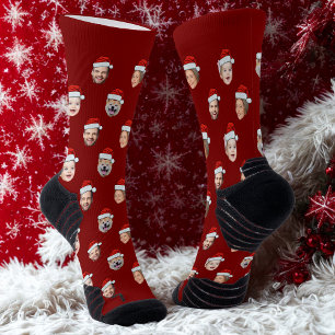 Calcetines de Cara Personalizada, Familia de Gorro
