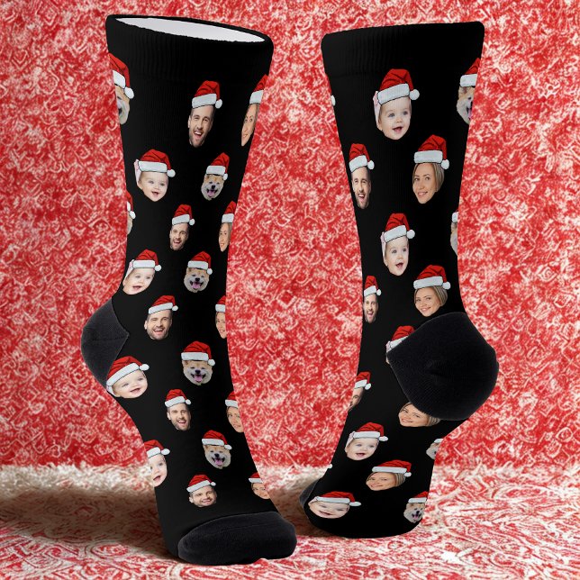 Calcetines de Cara Personalizada, Gorro de Santa 4 (Subido por el creador)