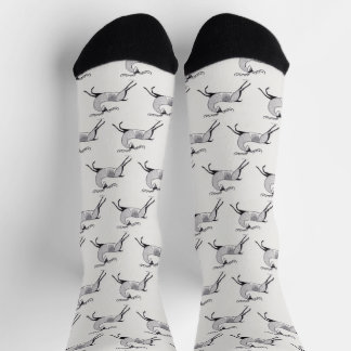 Calcetines de ciervos de inspiración griega