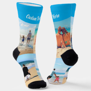 Calcetines de Colage de Fotos Personalizados con T