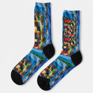 Calcetines de colcha de trabajo en mosaico al nort