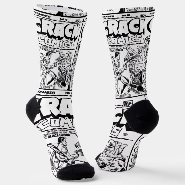 Calcetines de cómics CRACK de los años 40 (Angular)