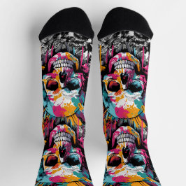 Calcetines de cráneo y huesos - Calcetines