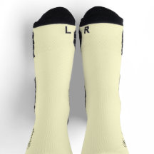 Calcetines de crema personalizados con nombre de m