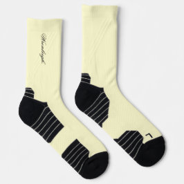 Calcetines de crema personalizados con nombre de m