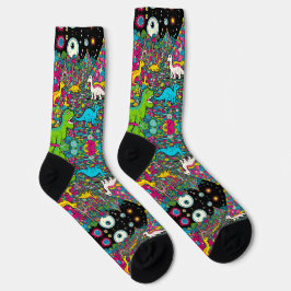 calcetines de dino trippy