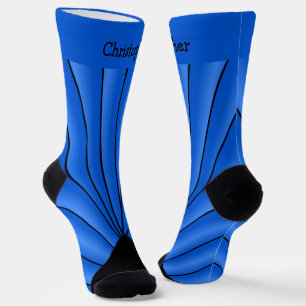 Calcetines de diseño Art Deco azules
