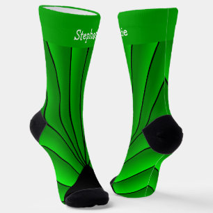 Calcetines de diseño de Art Deco Verde