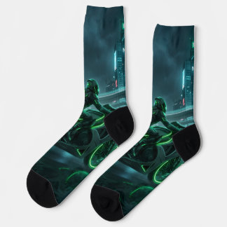 Calcetines de diseño de motocicleta