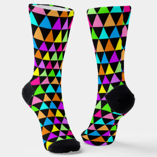 Calcetines de diseño de triángulo de colores de ar