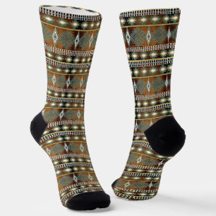 Calcetines de diseño geométrico del suroeste