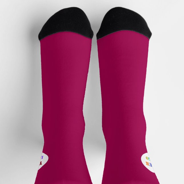Calcetines de empresa con logotipo personalizado - (Arriba)