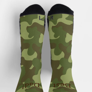 Calcetines de equipos de camuflaje personalizados