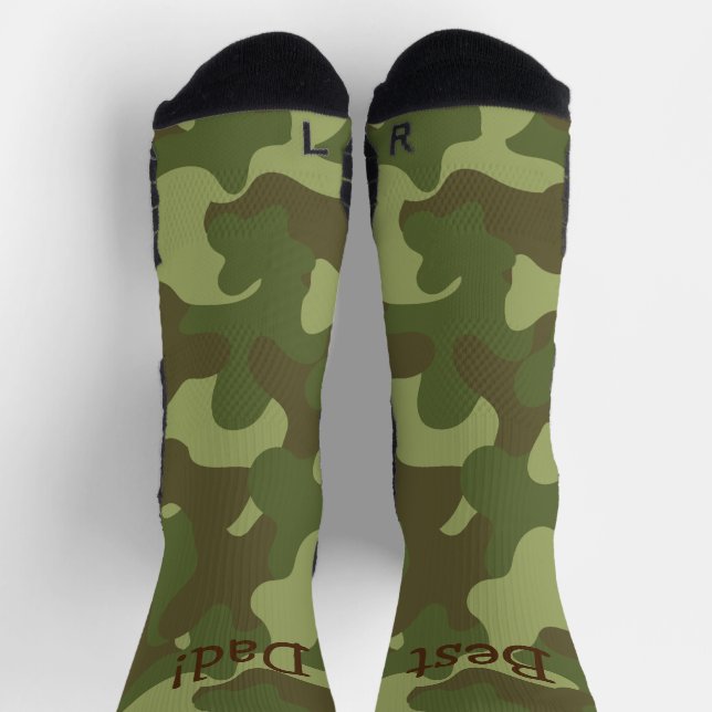 Calcetines de equipos de camuflaje personalizados (Arriba)