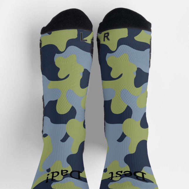 Calcetines de equipos de camuflaje personalizados (Arriba)