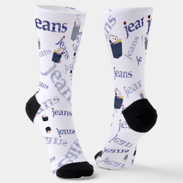 Calcetines de estampado integral  con azul jeans (Angular)