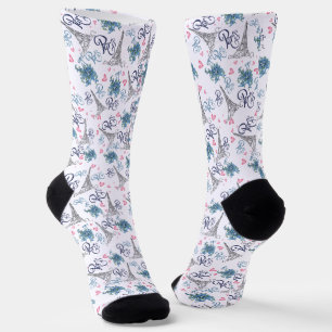 Calcetines de estampado integral de parís
