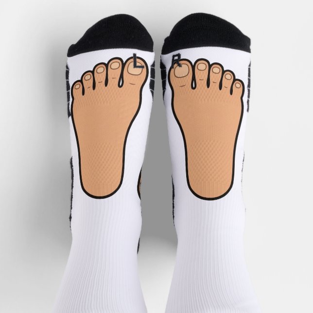 Calcetines de estilo cartoon pie izquierdo pie der (Arriba)
