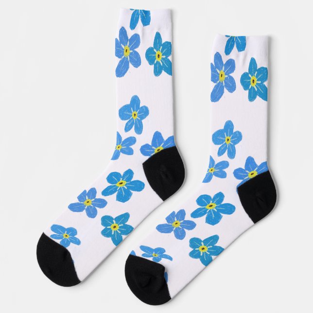 Calcetines de Flores Nomeolvides (Izquierda)
