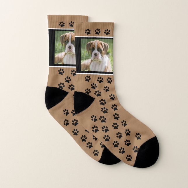 Calcetines de fotos de perros personalizados - cal (Par)