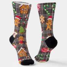 Calcetines de galletas de jengibre Impresión de Na