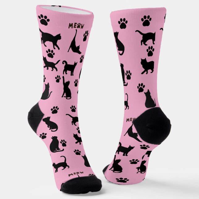 Calcetines de gato con esmoquin en blanco y negro  (Angular)