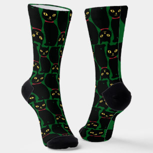 Calcetines de gato negro adorable regalo para aman