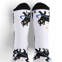 Calcetines de gato negro caprichosos