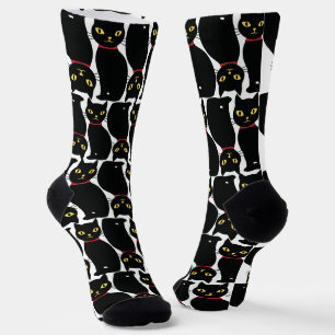 Calcetines de gato negro lindo regalo para amantes