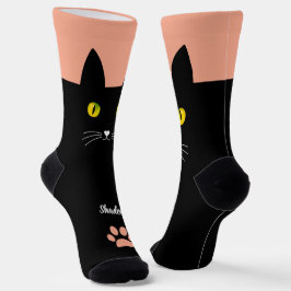 Calcetines de gato negro lindo regalo para amantes