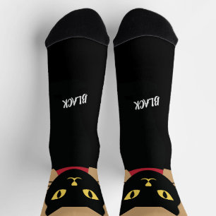 Calcetines de Gato Negro Regalo para Amantes de Ga