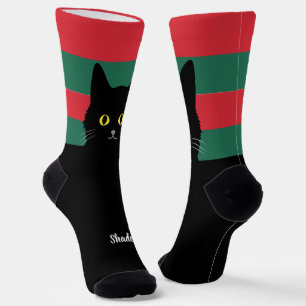 Calcetines de Gato Negro Regalo para Amantes de Ga