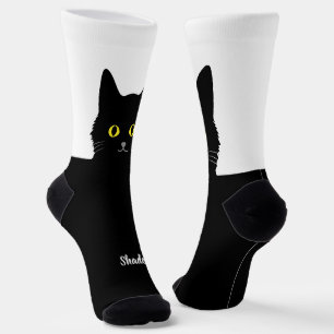 Calcetines de Gato Negro Regalo para Amantes de Ga