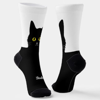 Calcetines de Gato Negro Regalo para Amantes de Ga
