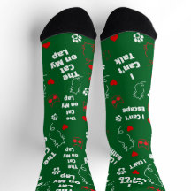 Calcetines de gato personalizados para amantes de