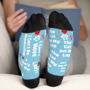 Calcetines de gato personalizados para amantes de