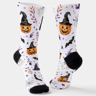 Calcetines de Halloween con acuarela Regalo de c