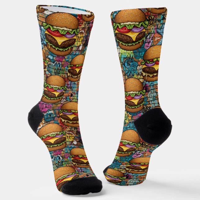 Calcetines de hamburguesa para hombres (Angular)