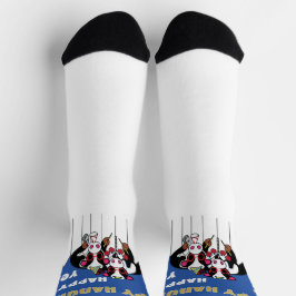 Calcetines de Hanukkah "Feliz año MOO"