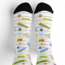 Calcetines de Hanukkah "Hora de Fiesta"