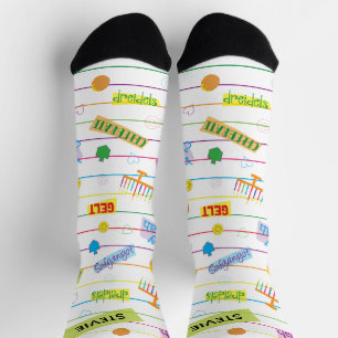 Calcetines de Hanukkah "Hora de Fiesta"