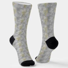 Calcetines de Hanukkah "Menorás Elegantes"