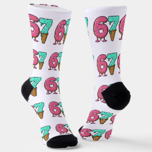 Calcetines de helado de Navidad 67, diseño goteant