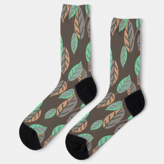 calcetines de hojas del bosque