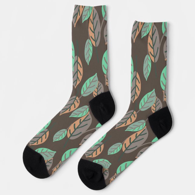 calcetines de hojas del bosque (Izquierda)