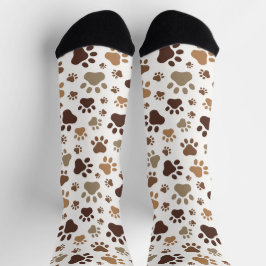 Calcetines de Huella de Pata embarrada
