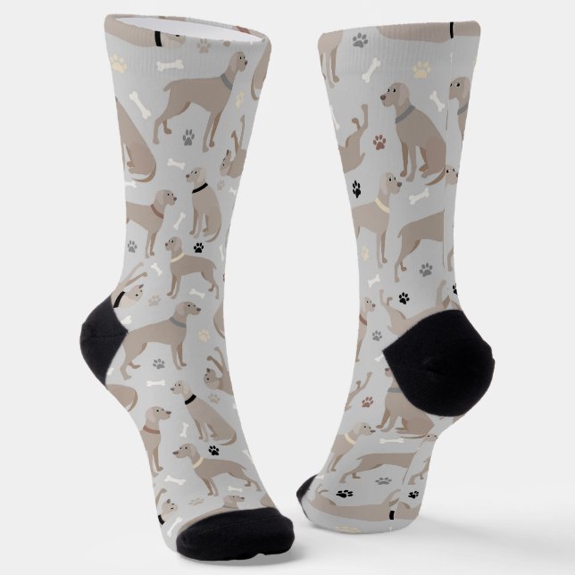 Calcetines de huesos y patas de Weimaraner (Angular)
